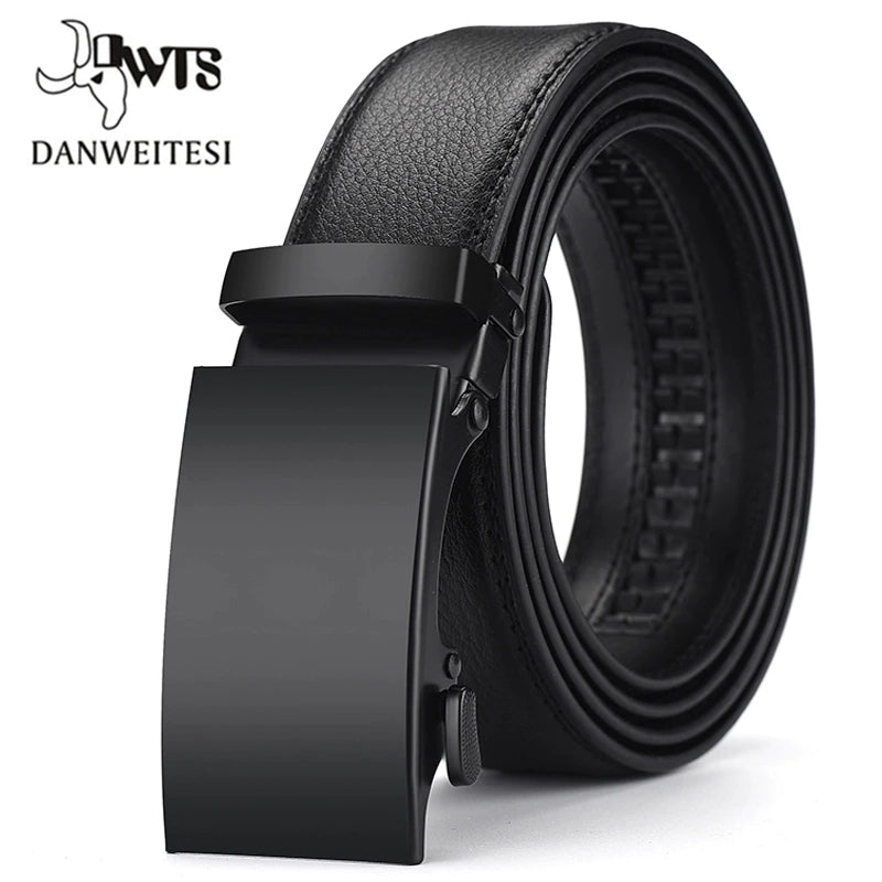 []Genuine Leather Belts for Men Automatic Male Belts Cummerbunds Leather Belt Men Dropshipping Black Belts Cinturon Hombre