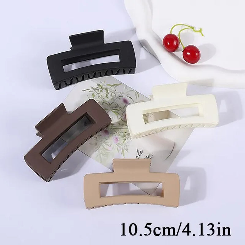 4Pcs/Set Women Girls Claw Clips Coffee Black Hair Claw Nonslip Crab Hairpins Barrette Fashion Hair Accessories Gifts